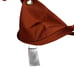 Mara Hoffman Ina Rust Red Ribbed Grommet Triangle Bikini Swimsuit Top Size XS