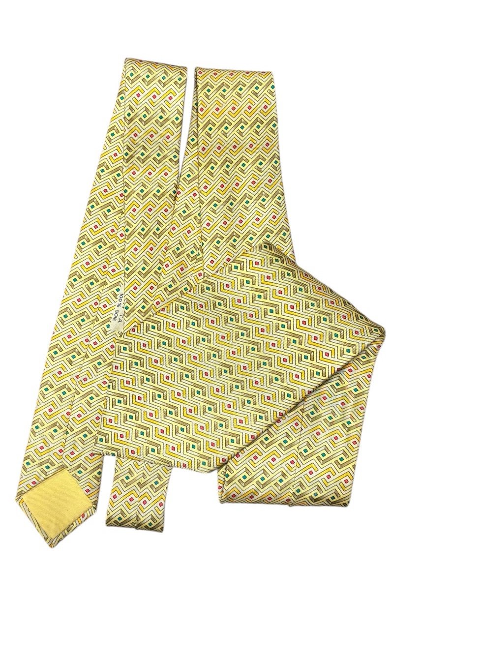 HERMES silk tie