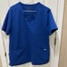 FIGS Scrub set technical collection size Large top & bottom joggers blue