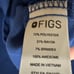 FIGS Scrub set technical collection size Large top & bottom joggers blue