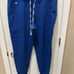 FIGS Scrub set technical collection size Large top & bottom joggers blue