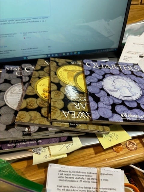 $500.00+ Coin Supplies Albums Holders ect 20-year accumulation New in box to XF