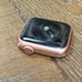 Apple Watch SE 40mm rose gold aluminum case starlight sport band used