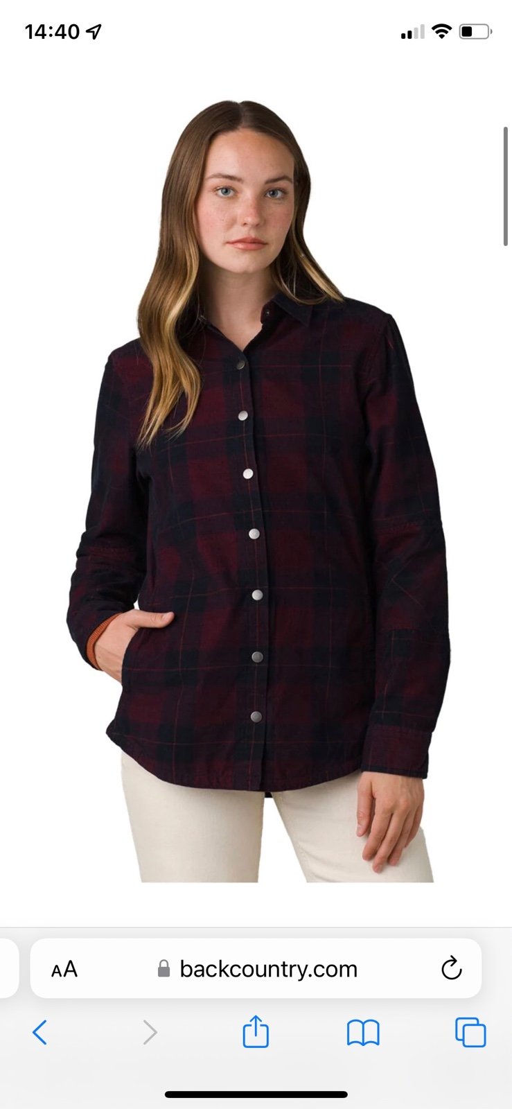 NWT Prana Porter Park Corduroy Flannel Shacket