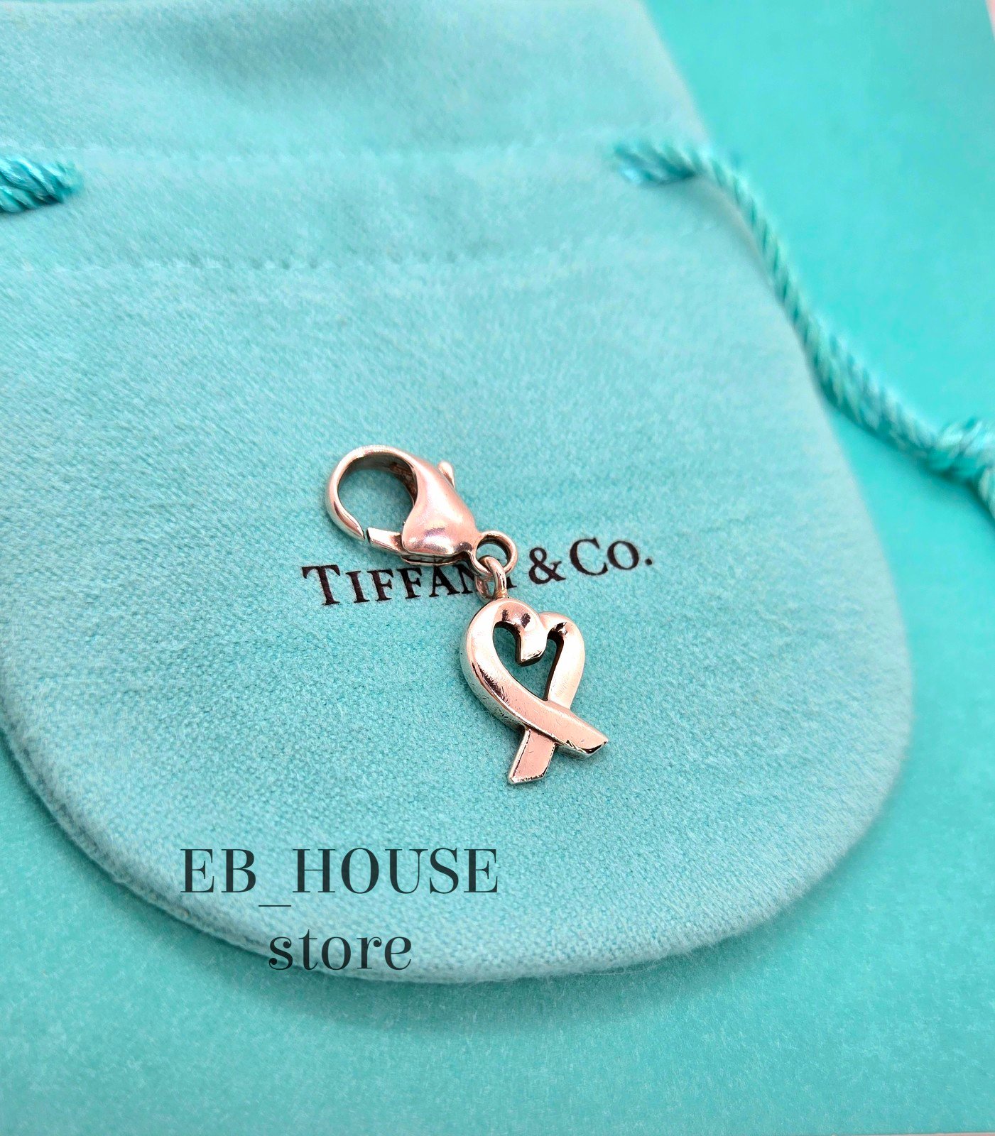 Authentic Tiffany & Co Paloma Picasso Silver 925 Loving Heart Charm