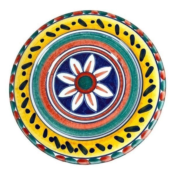 まも（Ｔ）SBERNA DERUTA  ITALY 皿 Deruta Sberna Italian Pottery Dipinto A Mano 6.5 Round Plate