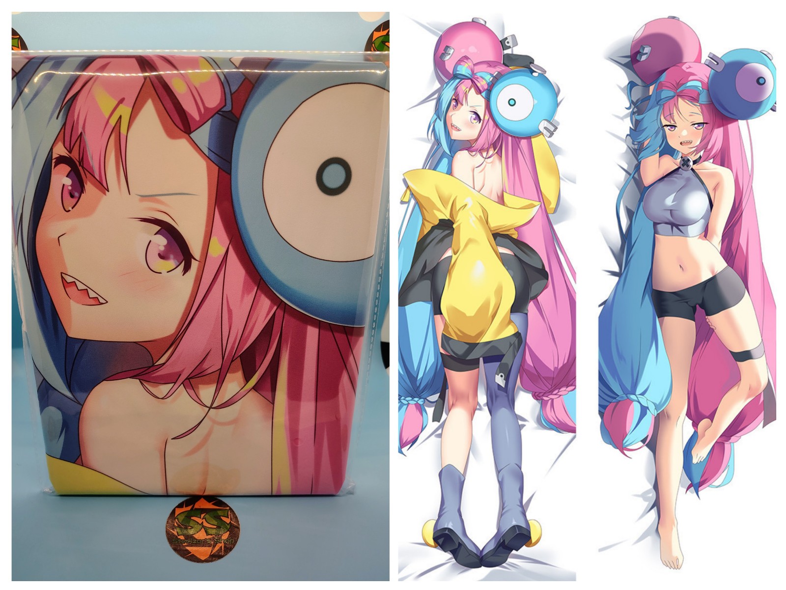 Female Trainer - Iono - Peach Skin Dakimakura - Body Pillowcase - 150 x 50 CM