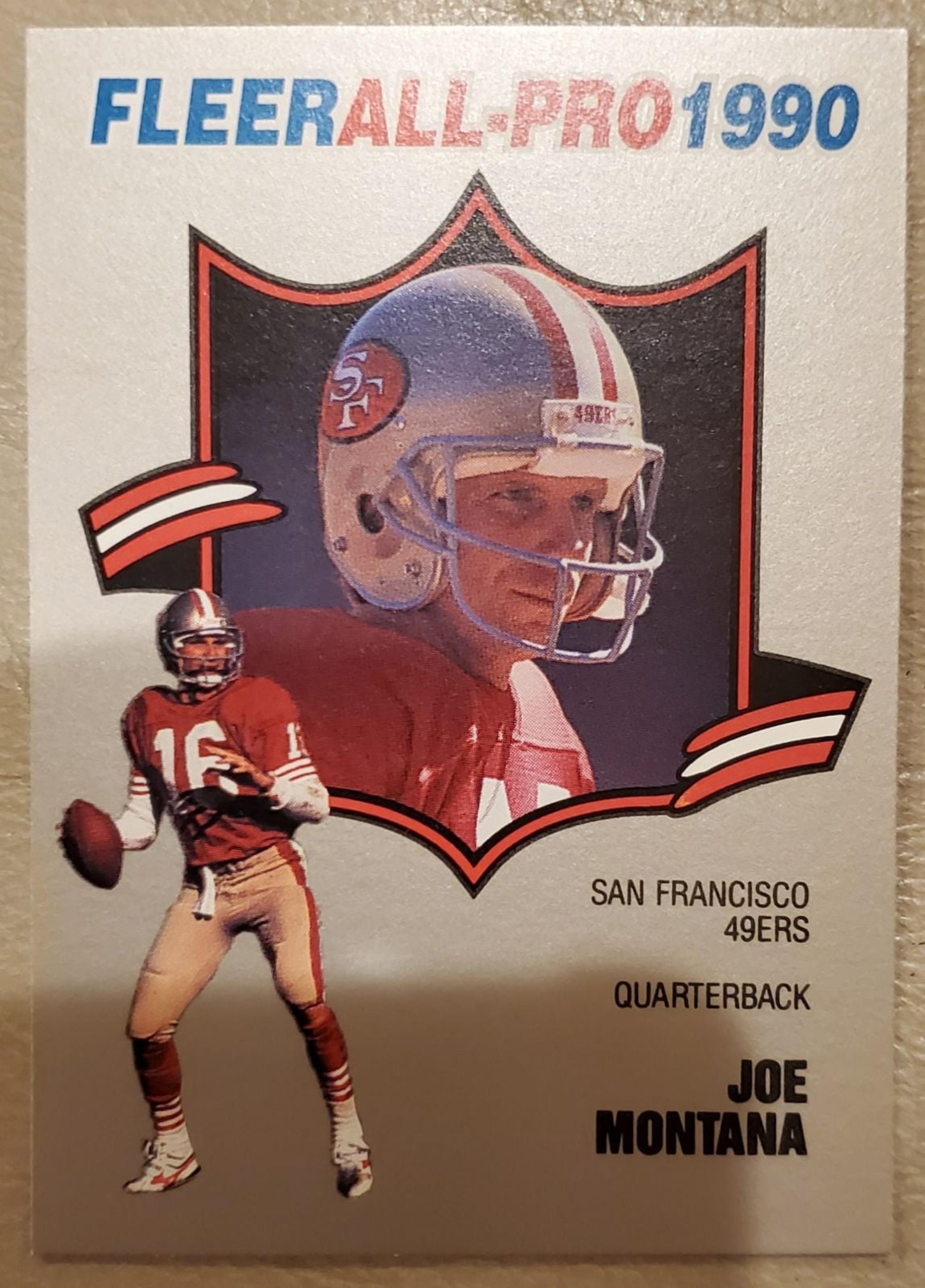1990 Fleer Joe Montana All-Pro