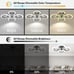 Modern Contemporary6 Ring light LED Ceiling Light Fixture with Remote Control,
