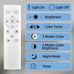 Modern Contemporary6 Ring light LED Ceiling Light Fixture with Remote Control,