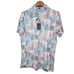 Peter Millar Crown Crafted Men Medium NWT Jazz Print Musical Colorful Polo Shirt