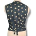 Vintage Brett Alixander Floral Print Tailored Waistcoat Vest Adjustable Tie Back