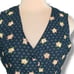 Vintage Brett Alixander Floral Print Tailored Waistcoat Vest Adjustable Tie Back