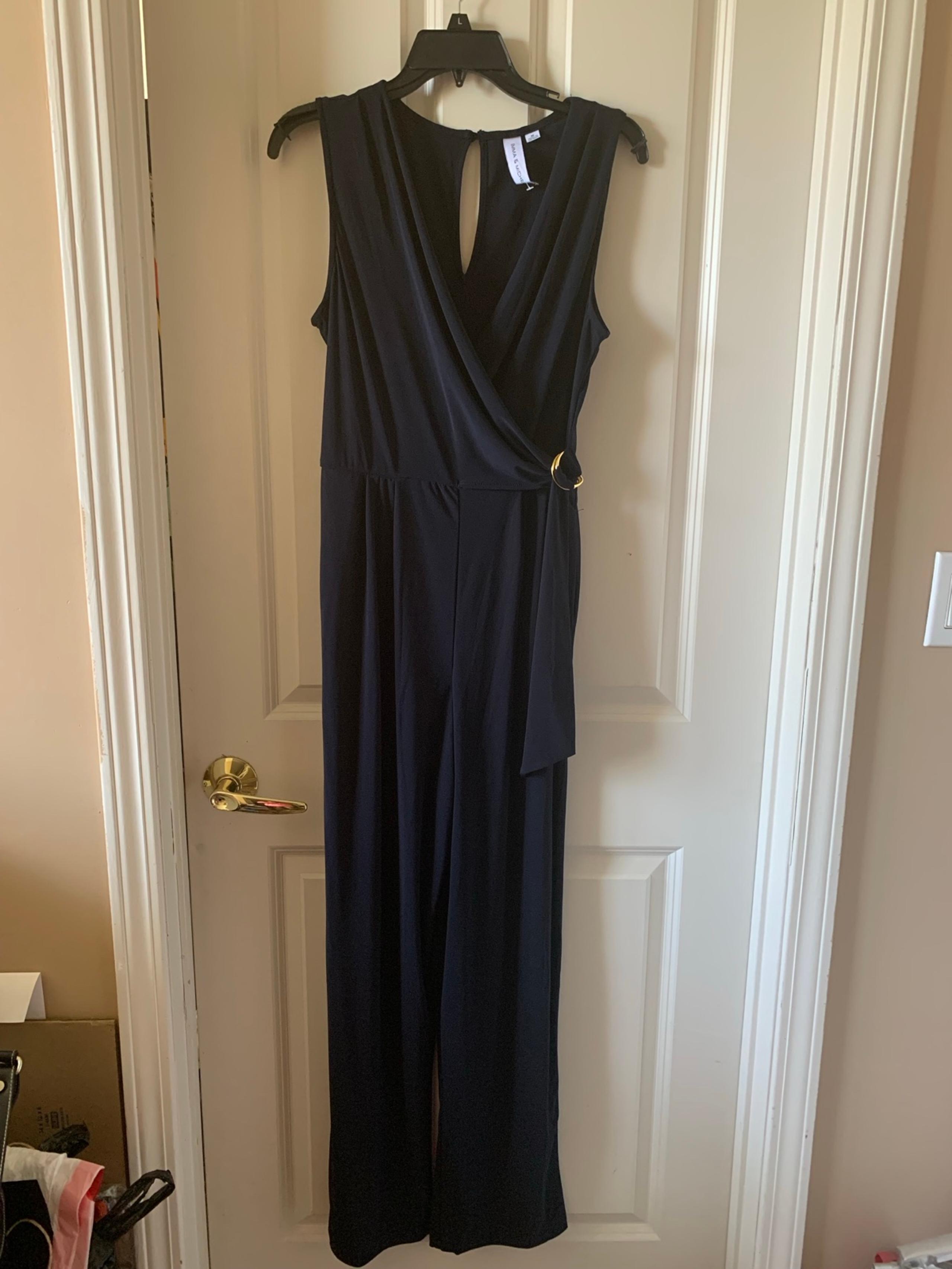 Emma & Michele Navy Blue Jumpsuit Women,