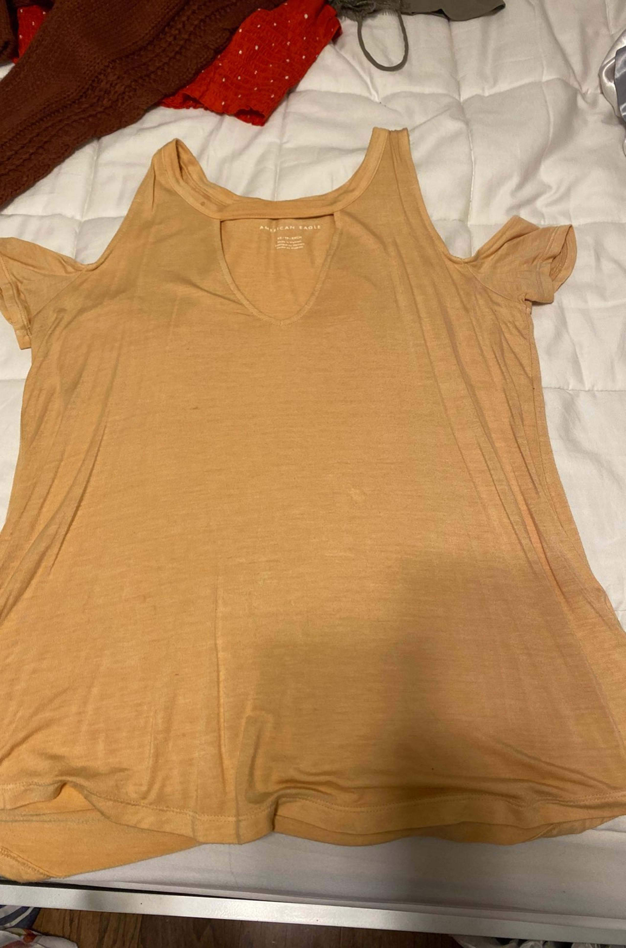 Mustard Yellow American Eagle Tank Top