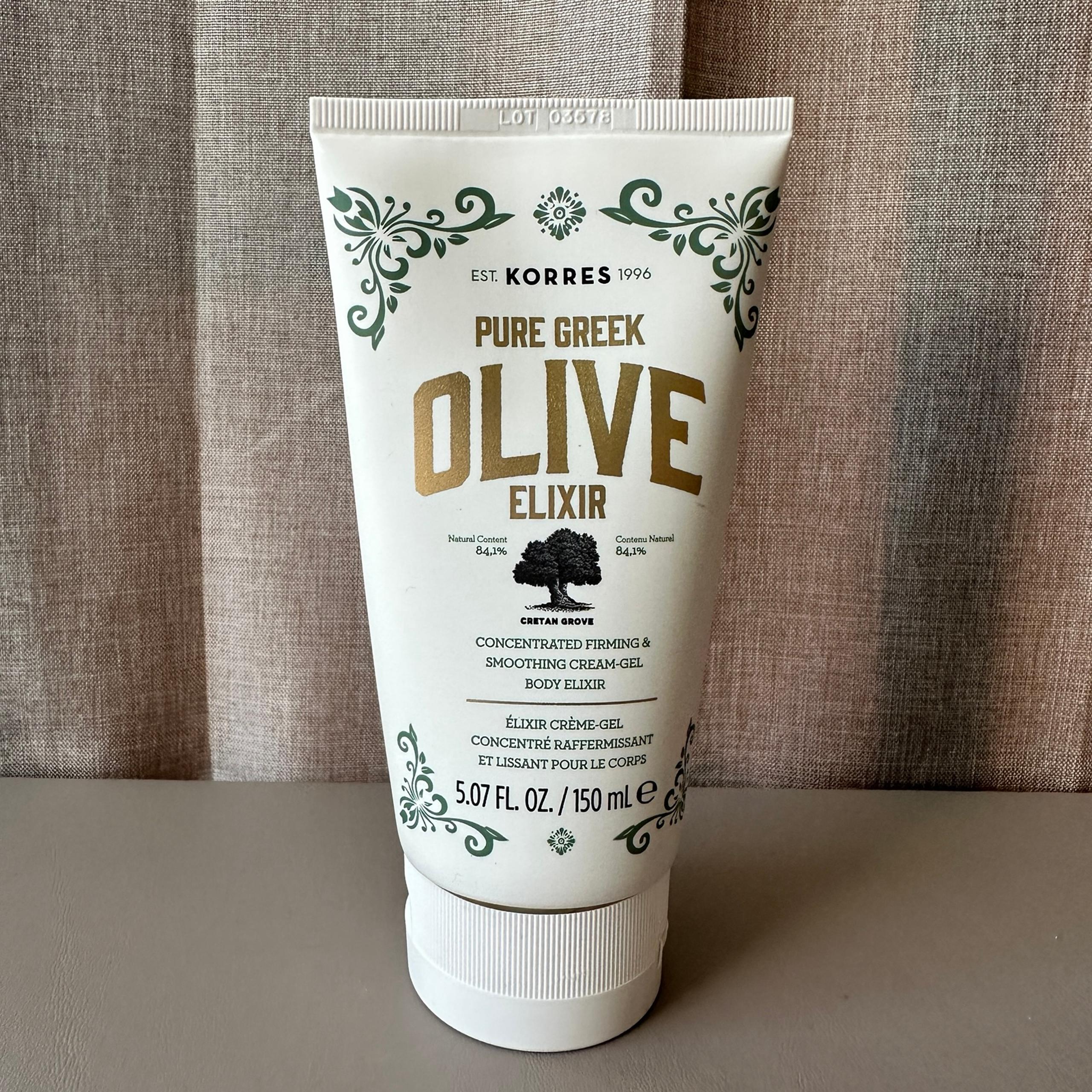 KORRES pure geek OLIVE ELIXIR, FIRMING & SMOOTHING CREAM-GEL 5.07 Oz