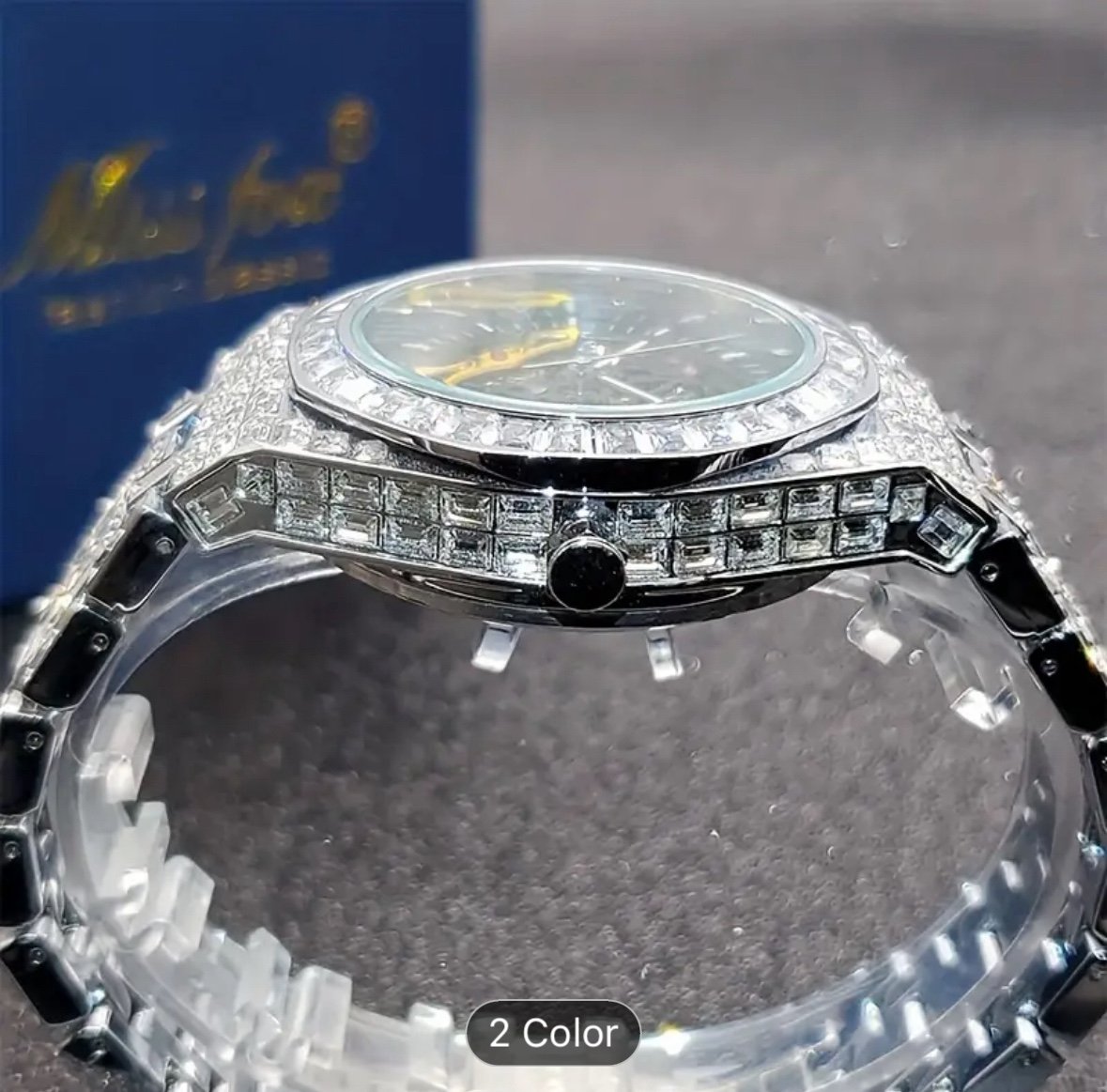 Royal Zircon Stone bling watch