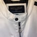 WILSONS CYCLE VINTAGE mens zip up MOTO jacket in antique white SMALL NWOT
