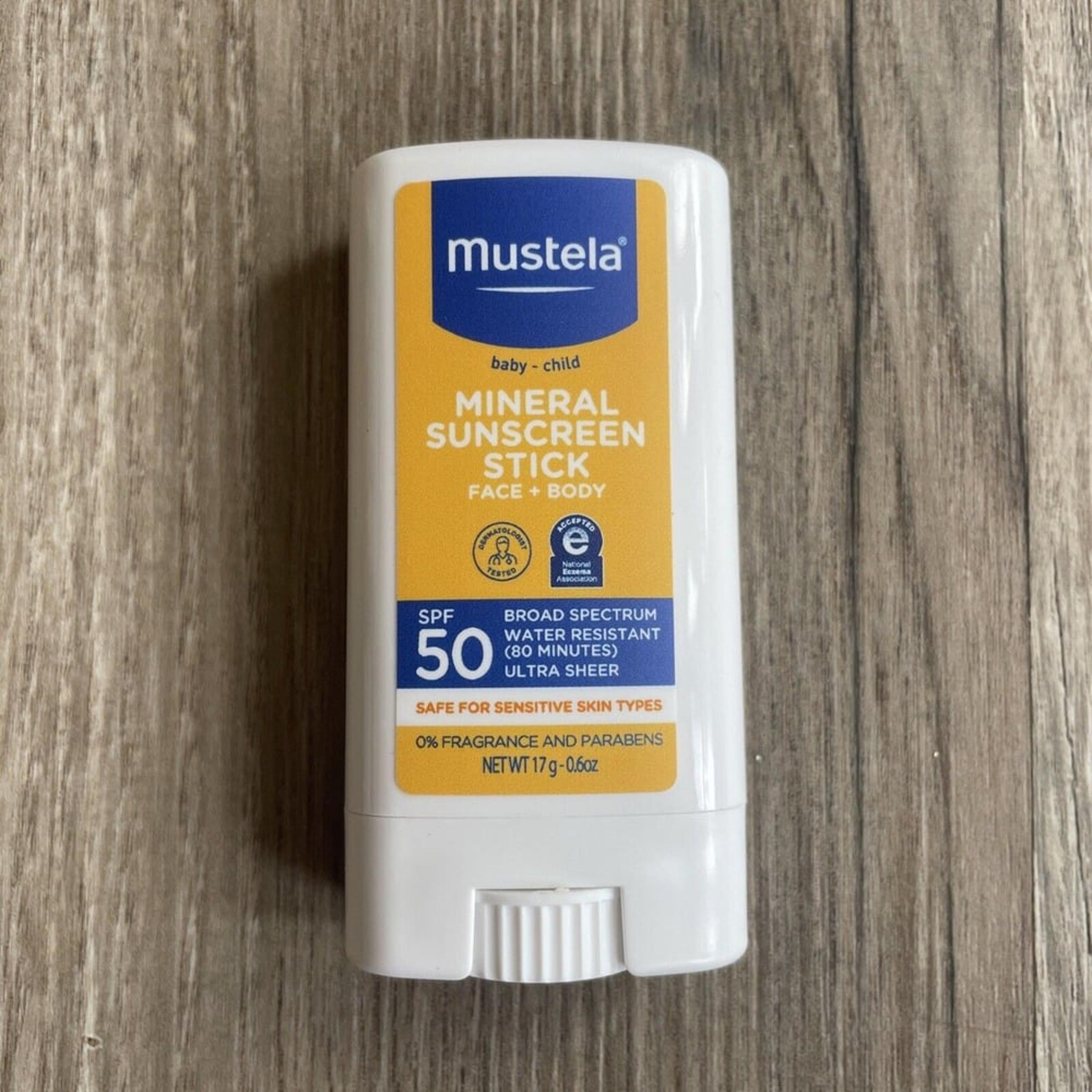 Mustela Baby Mineral Sunscreen Stick SPF 50 Broad Spectrum 0.6 oz Fragrance Free