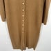 Current air Los Angeles Sweater Dress Women's PS Brown Ribbed Knit Button Front