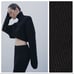 NWT. Zara Black Knit Cropped Sweater. Size L.