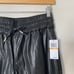 NWT Blank NYC Womens Size Small Black Faux Leather Night Crawling Joggers Pants