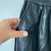NWT Blank NYC Womens Size Small Black Faux Leather Night Crawling Joggers Pants