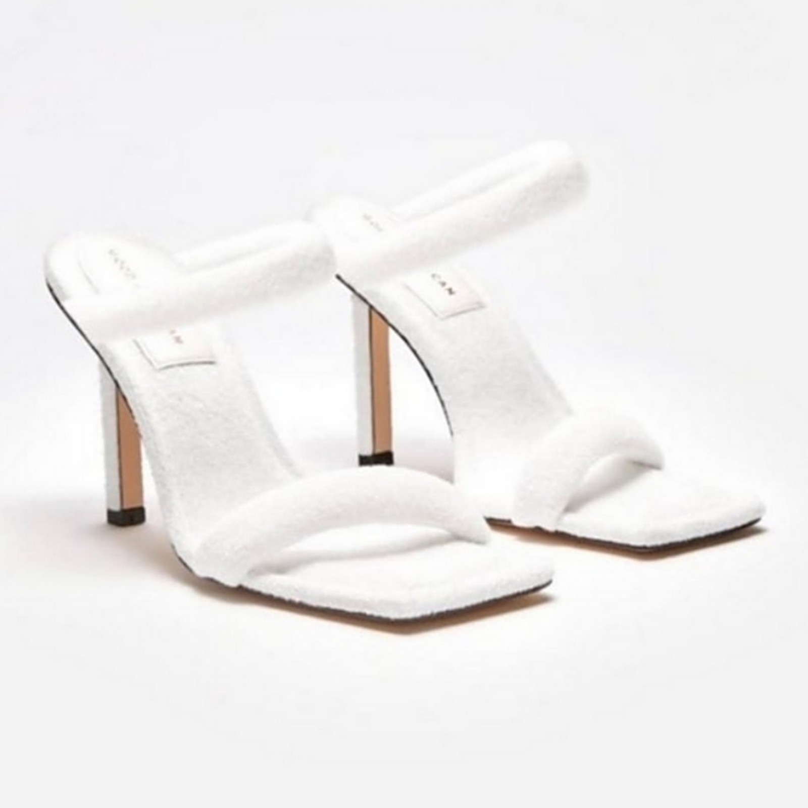 Good American Terry Slip On High Heel Sandals Womens 11.5