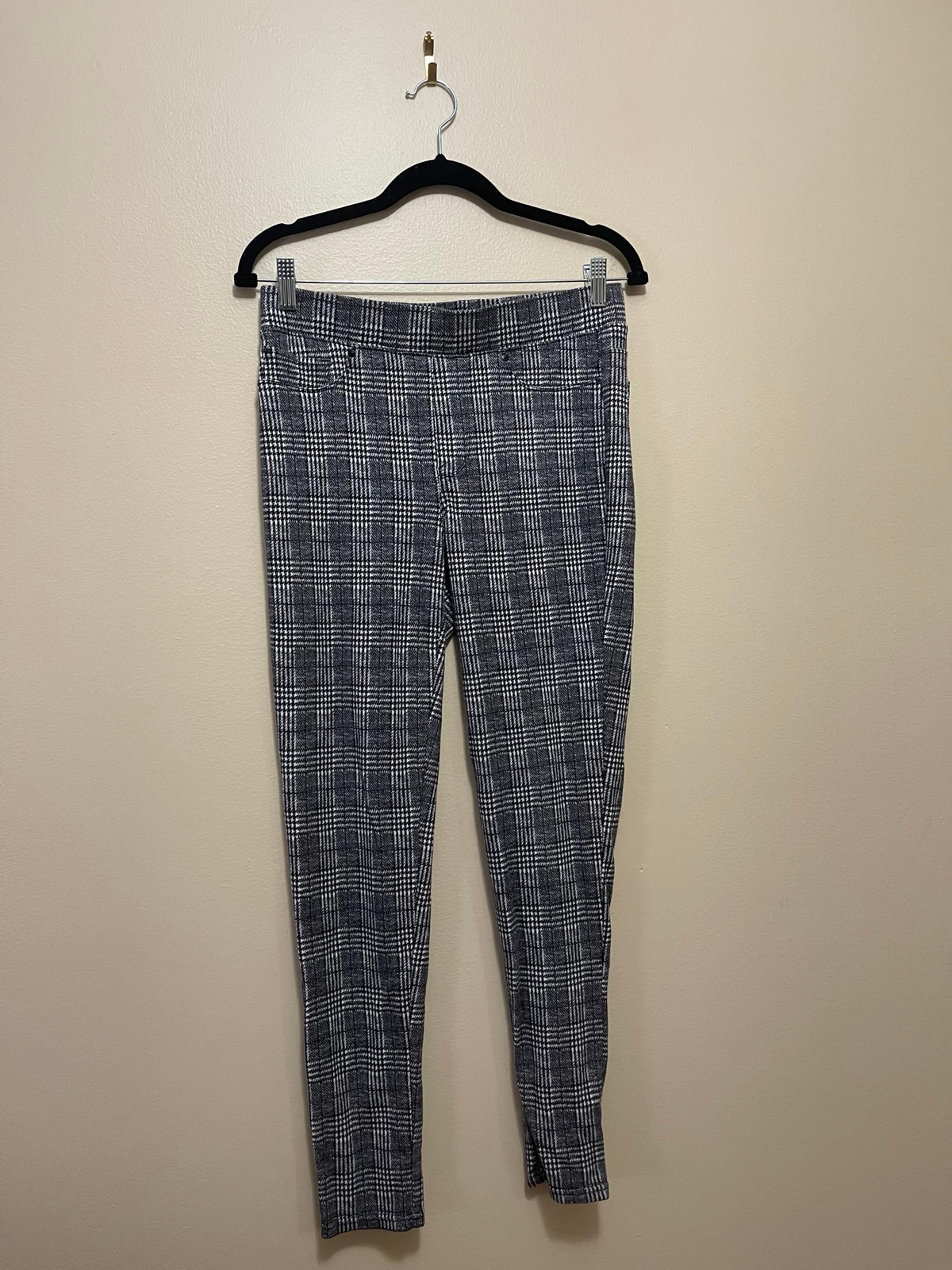 Black Plaid Jeggings