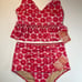 NWT Kortni Jeane Hot Pink Two Piece Full Coverage Bikini Tankini Sz Large