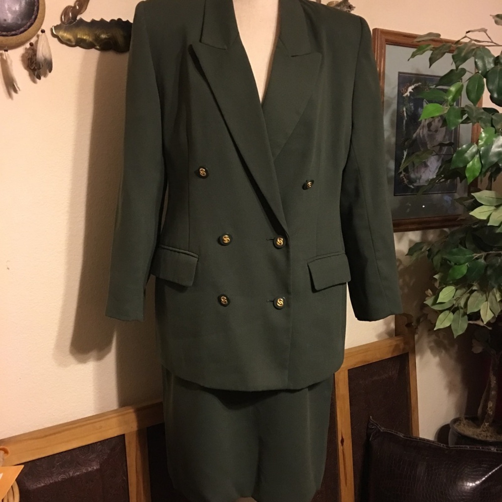 Vintage 80s Lord & Taylor jacket skirt suit set