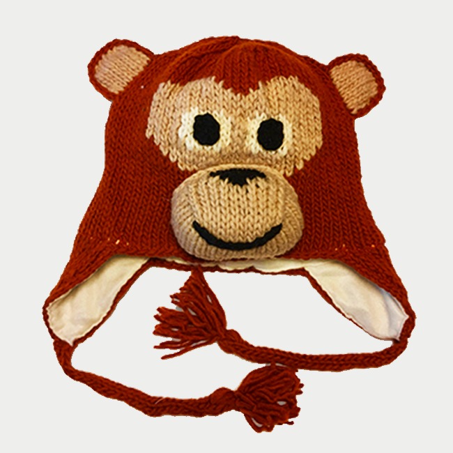 Monkey Knit Hat