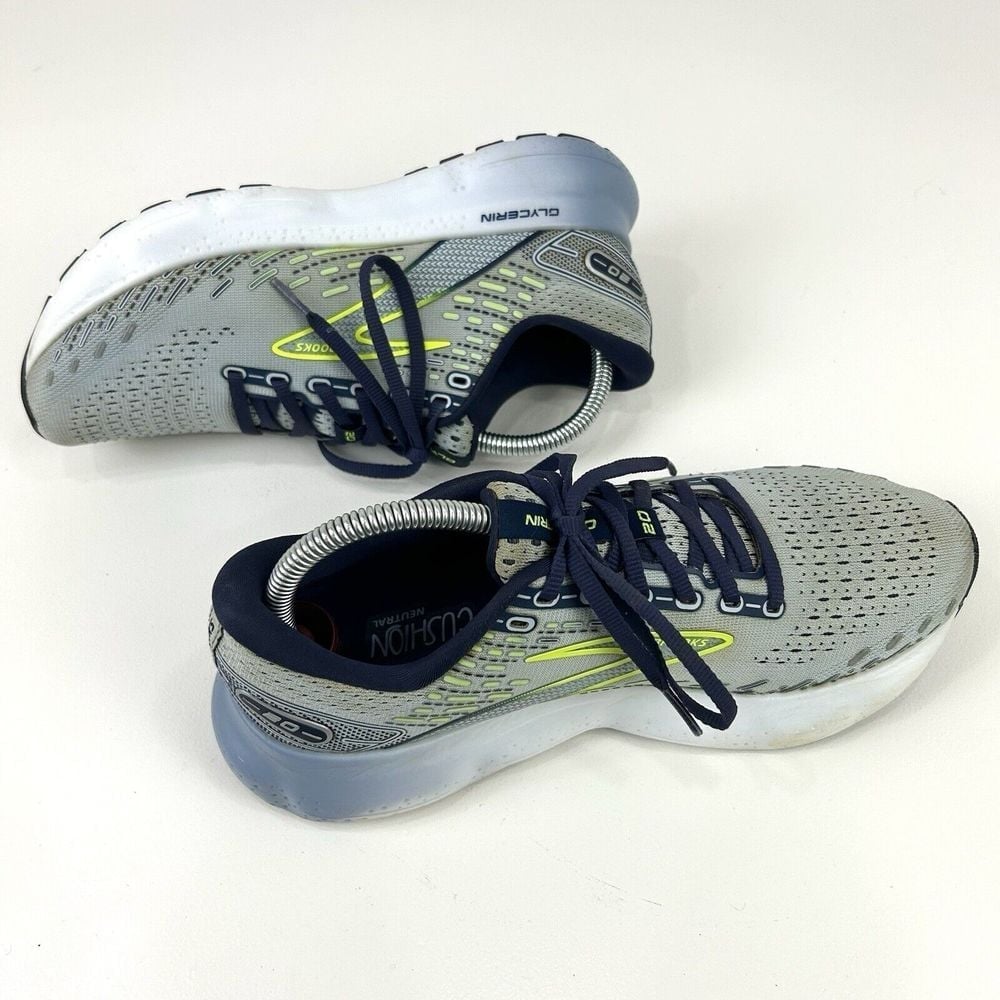 Brooks Glycerin 20 Shoes Women's 9 Light Blue Peacoat Nightlife Running Sneakers