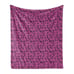 Makeup Themed Mascara Art Ambesonne Feminine Soft Flannel Fleece Throw Blanket P