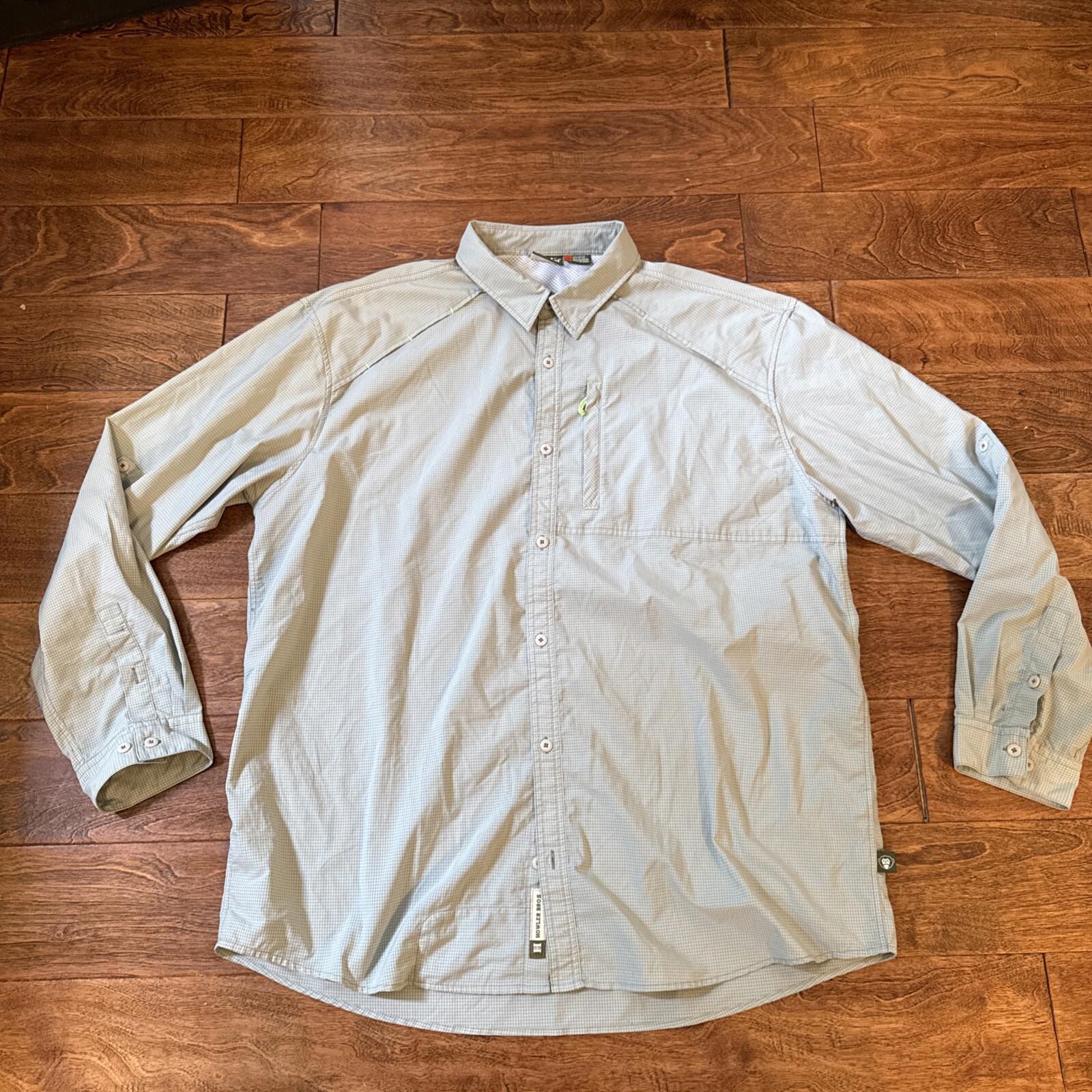 Howler Brothers Plaid Vented Fishing Shirt Mens Sz XXL