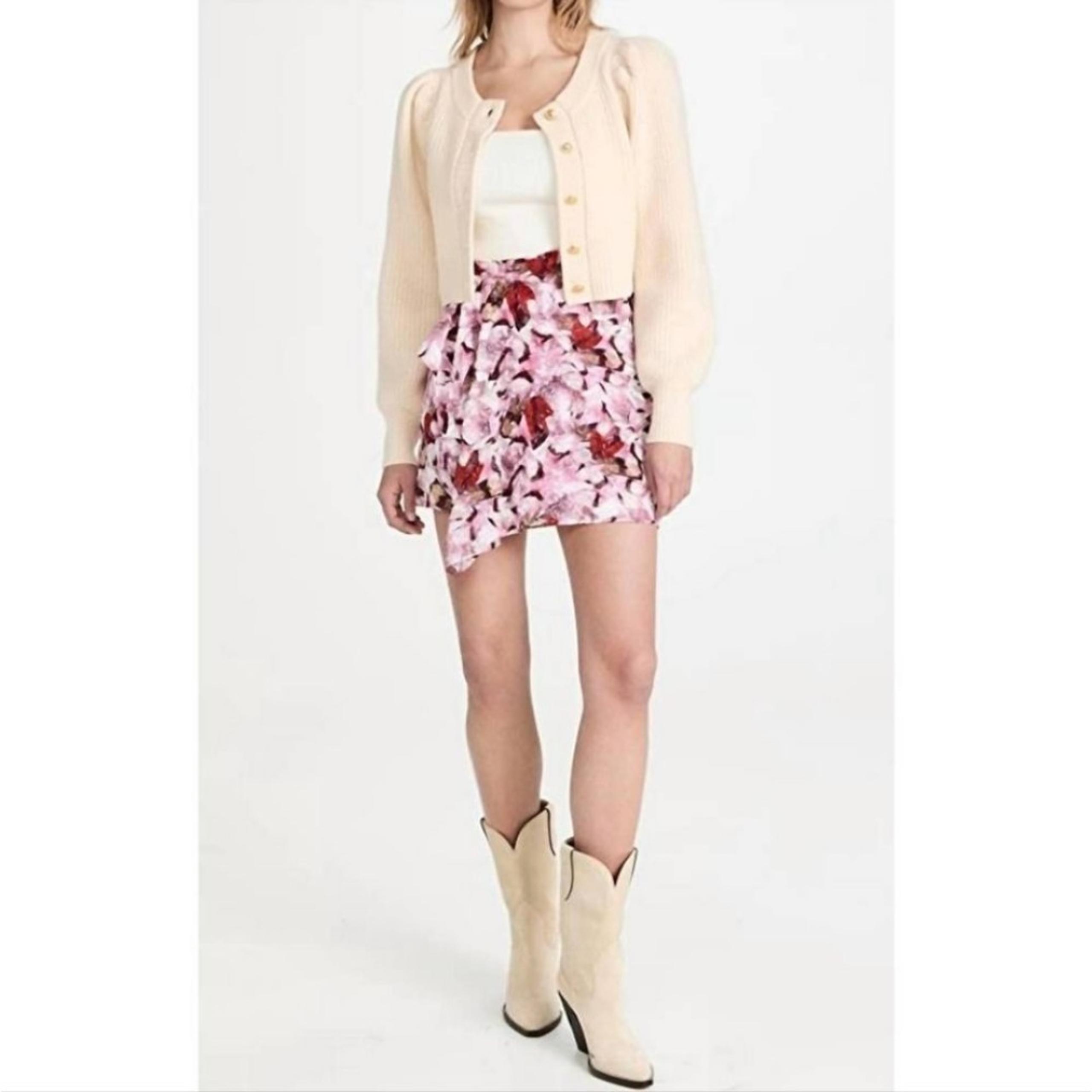 NWT IRO Paris Cartis High Waisted Silk Mini Skirt
