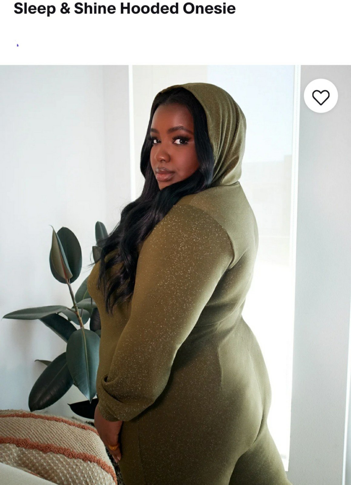 Savage x Fenty SLEEP & SHINE HOODED ONESIE ~3X~ Military Olive (Green) *NWT*