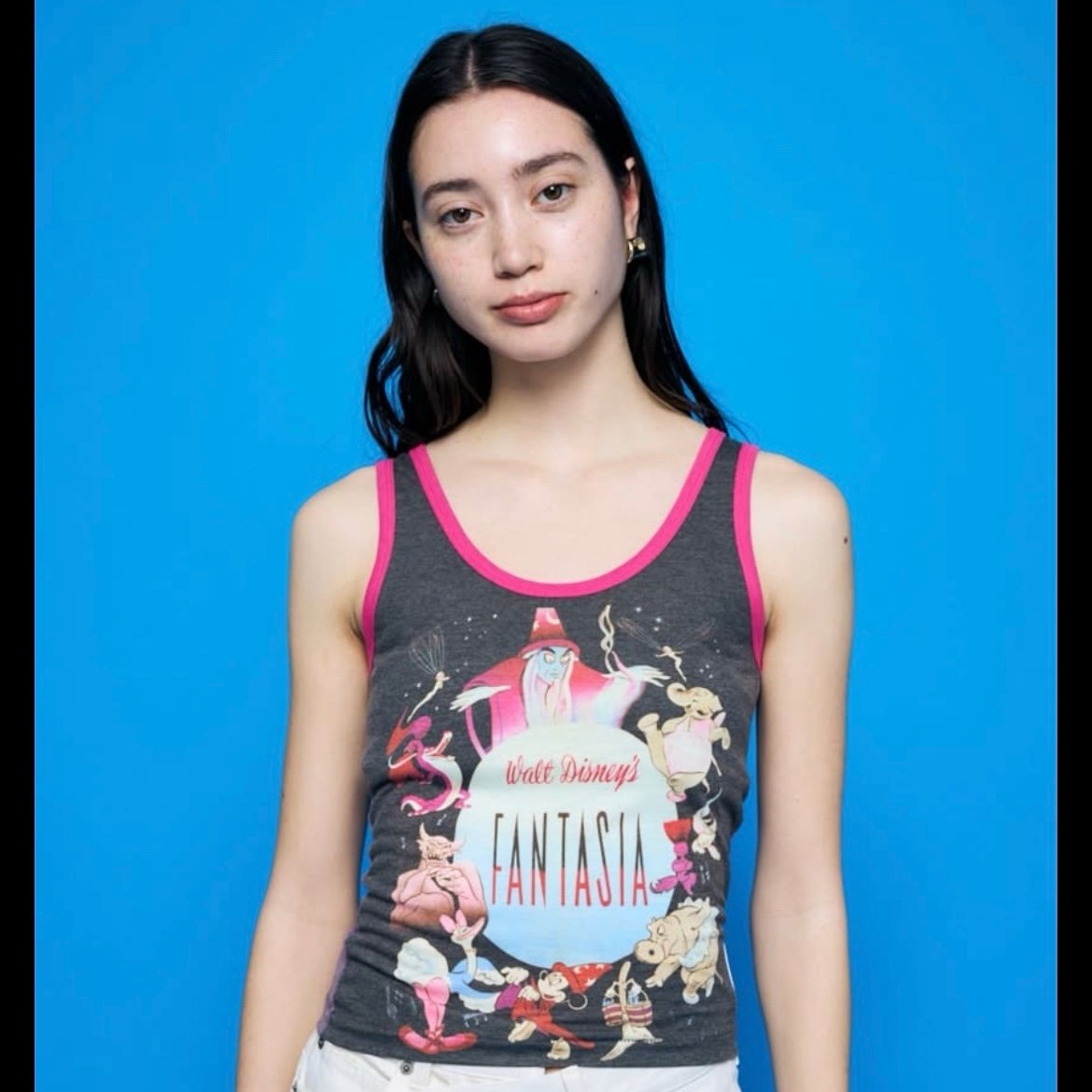DISNEY SERIES CREATED by MOUSSY 42nd Collection Fantasia Tank Top - Black/Purple