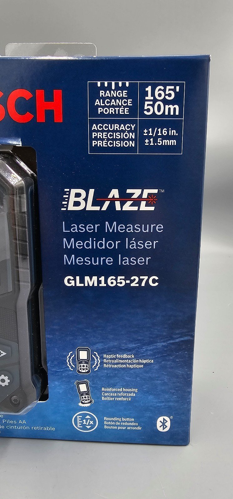 BOSCH BLAZE LASER MEASURE GLM165-27C 165' 50M RANGE BRAND NEW