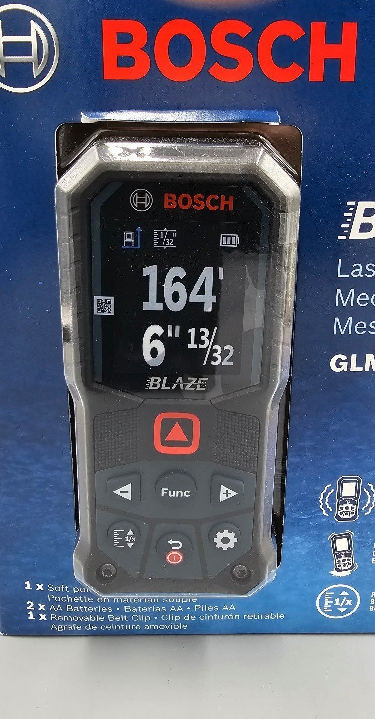 Sale - BOSCH BLAZE LASER MEASURE GLM165-27C 165' 50M RANGE BRAND NEW - Get-Together:£50