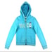 Hollister Co. Light Blue Dual Zip Logo Hoodie