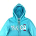 Hollister Co. Light Blue Dual Zip Logo Hoodie
