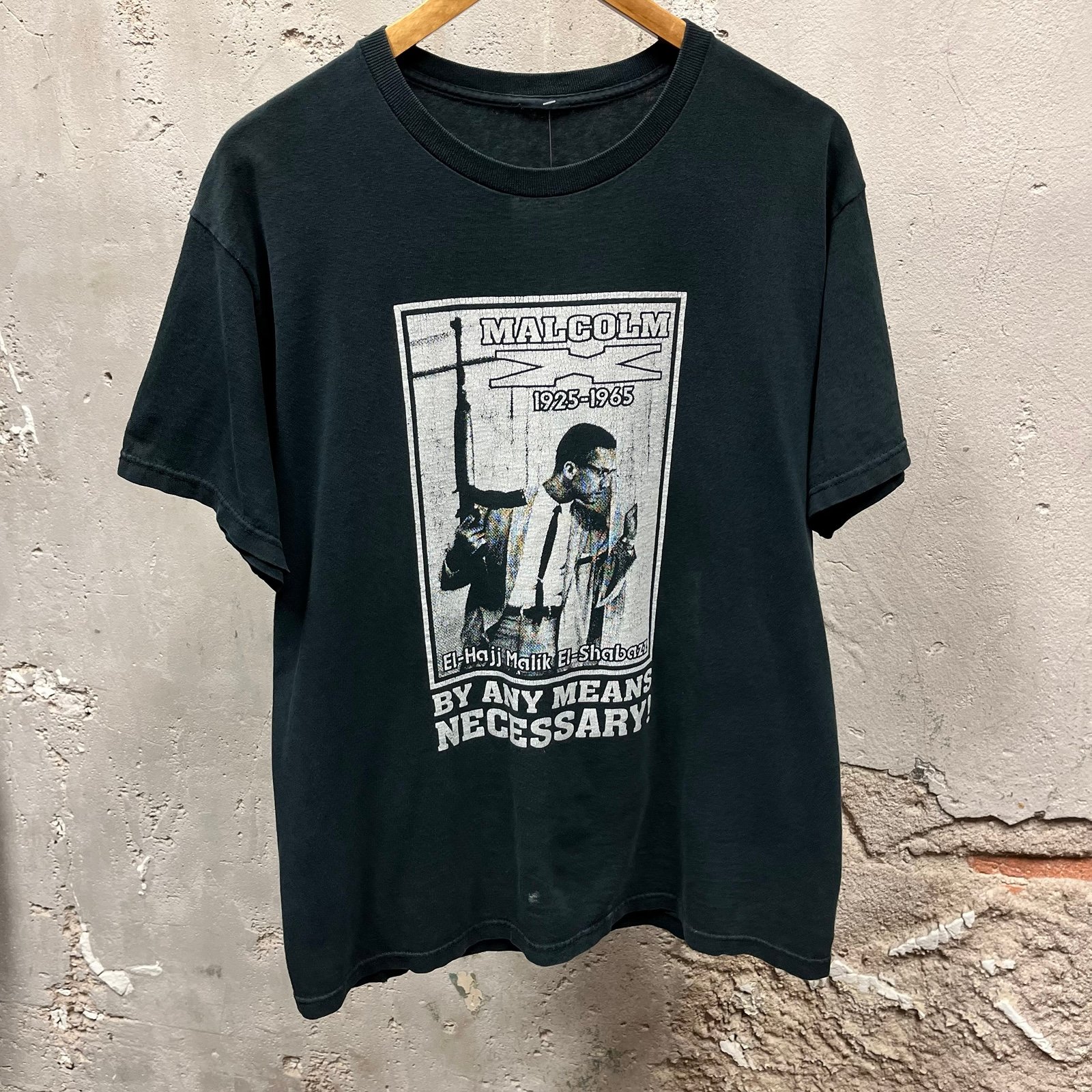 Vintage 90s Malcom X Parking Lot Boot Political Black History Tee Unisex XL