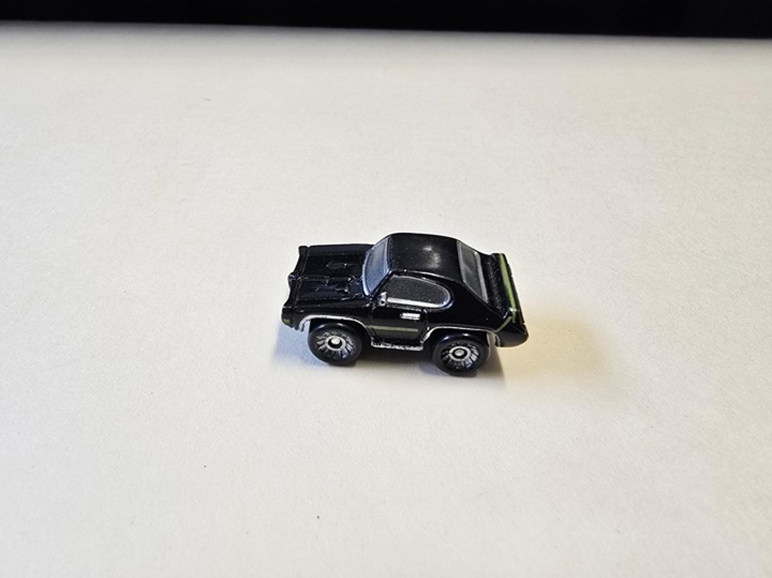 Vintage Micro Machine 1968 Pontiac GTO in Black with Yellow Stripes - Micro Machines