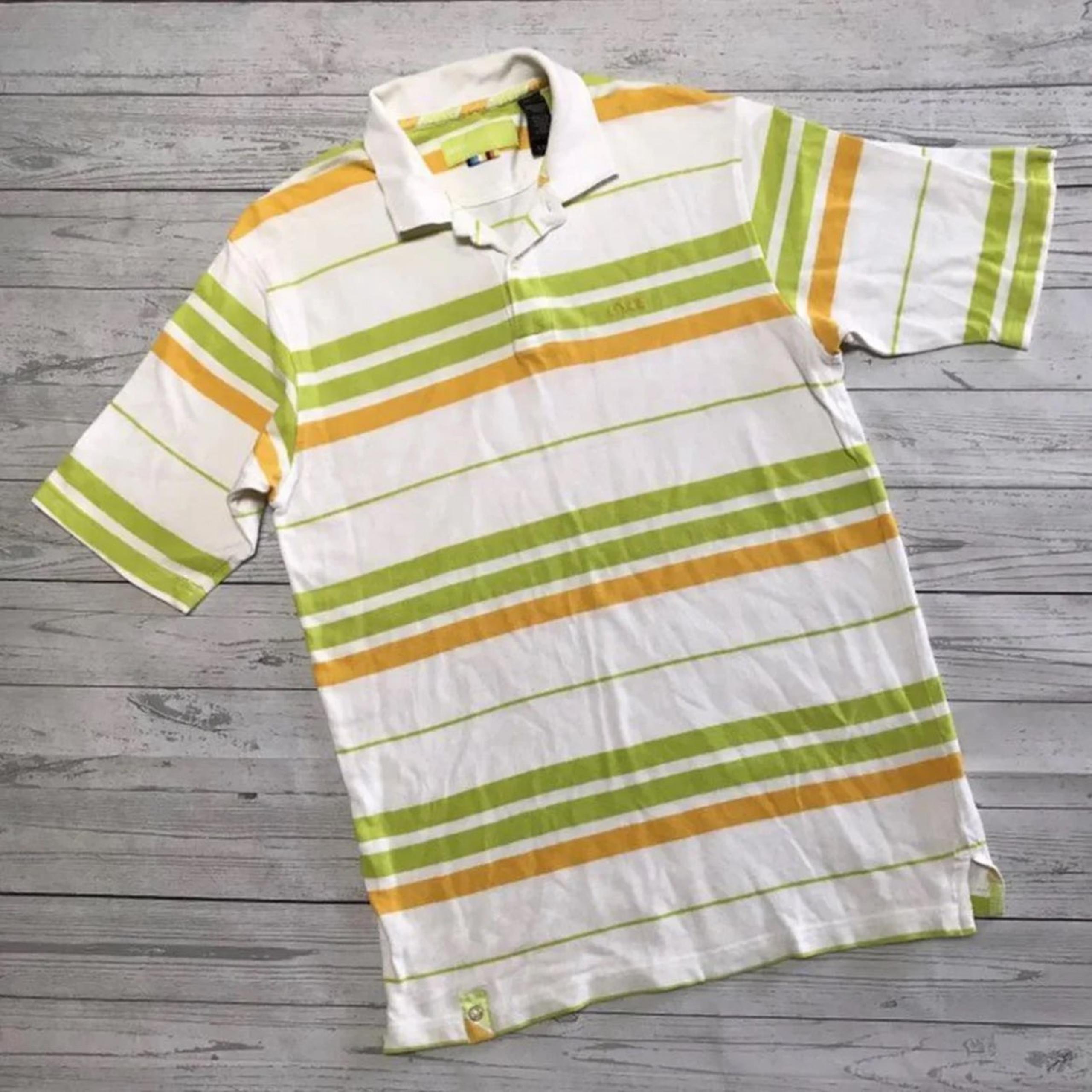 Enyce Clothing Y2K Men's stripe Polo Shirt L