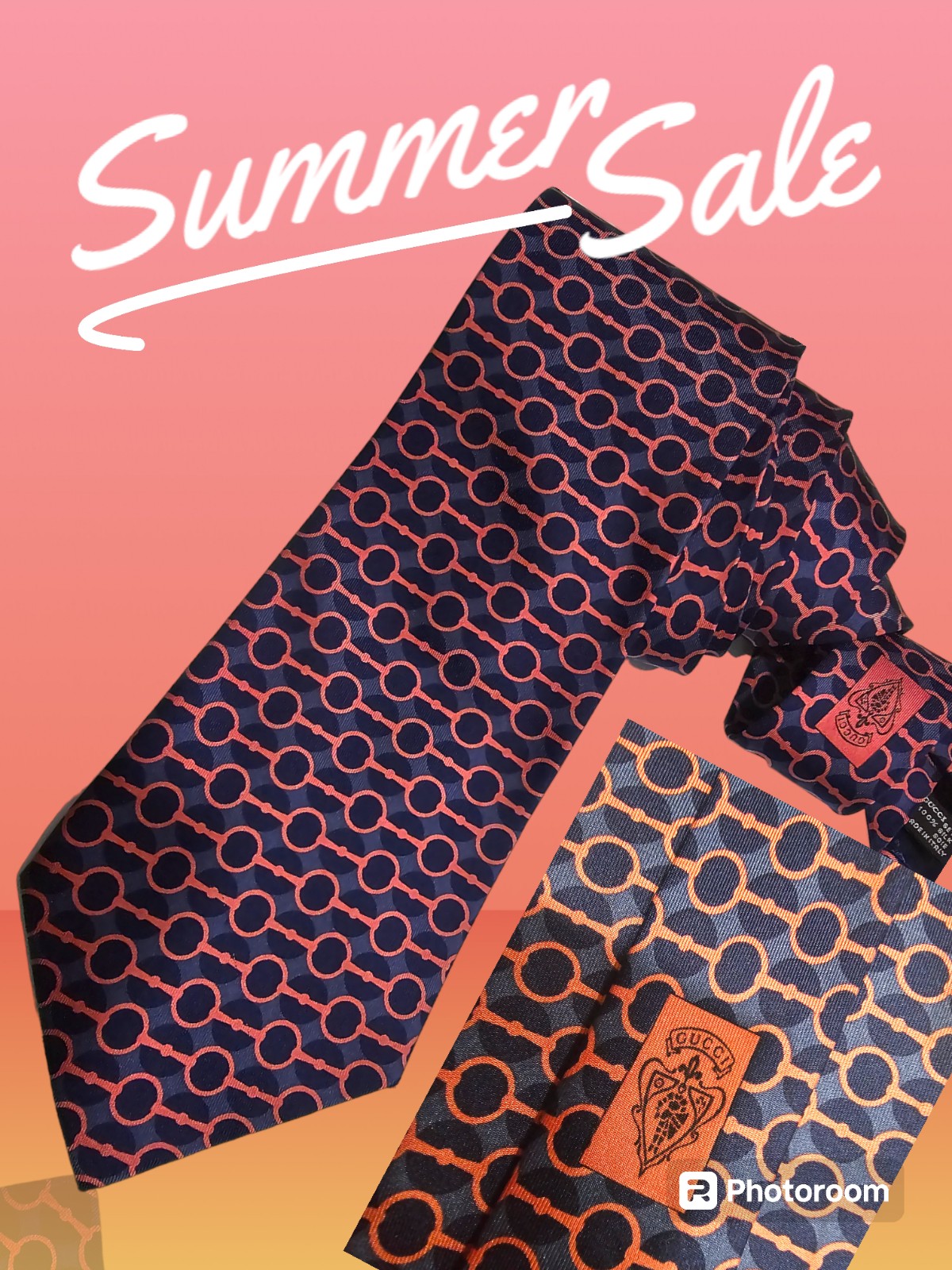 GUCCI AUTHENTIC ITALIAN TWIL PREMIUM SILK NECKTIE, NWT 165