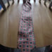 Burma bibas men's peach/orange and blue tie NWOT