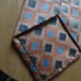 Burma bibas men's peach/orange and blue tie NWOT