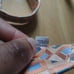 Burma bibas men's peach/orange and blue tie NWOT