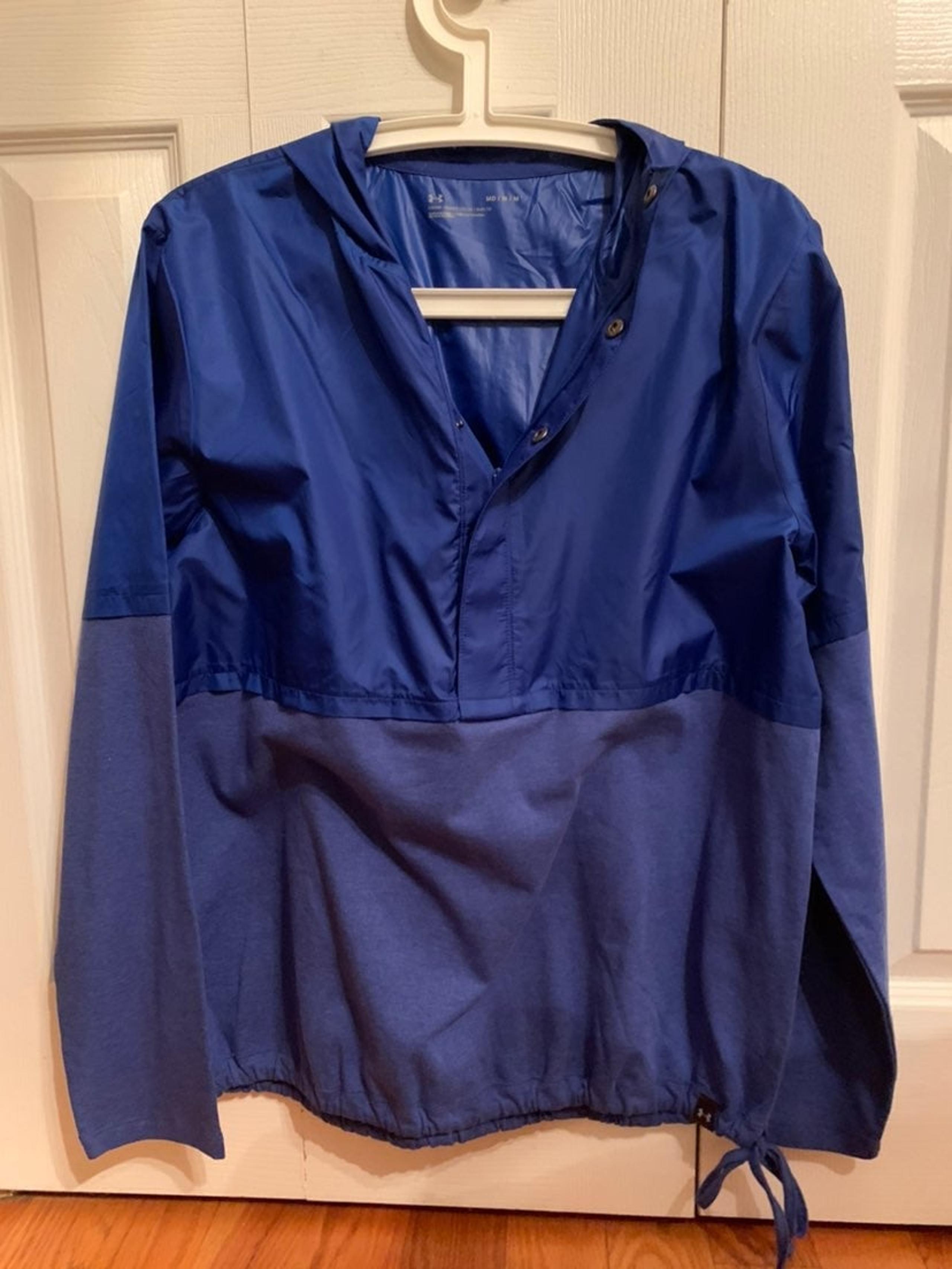 NEW Womens Under Armour Blue Windbreaker Jacket ~ M